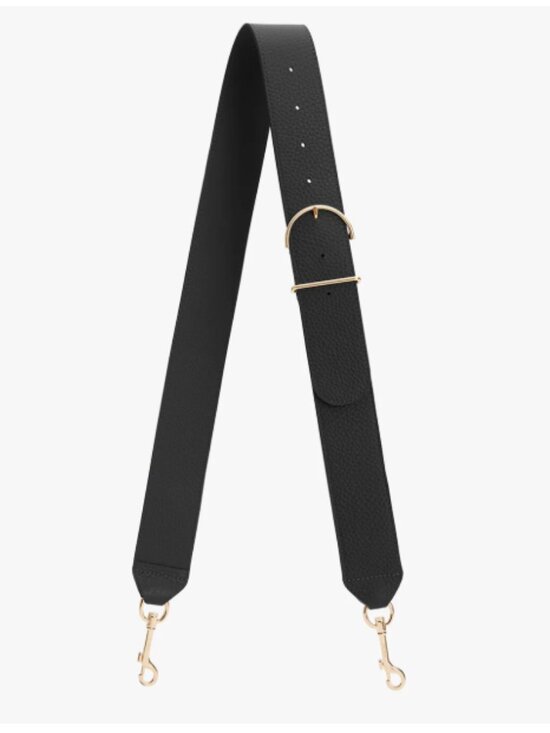 Cuyana Accessories - CUYANA black adjustable leather wide strap for bag - NEW without tag